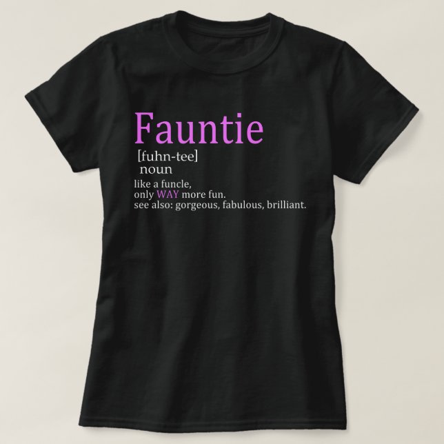 Fauntie wie funktionell, aber cooler T-Shirt (Design vorne)