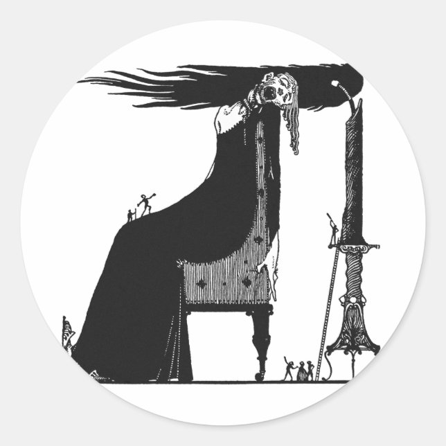 Faust 003 runder aufkleber (Vorderseite)