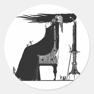 Faust 003 runder aufkleber