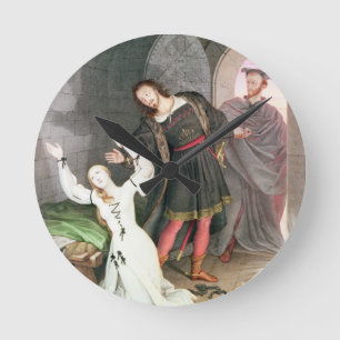 Faust, 1828 (Tinte und w/c) Runde Wanduhr