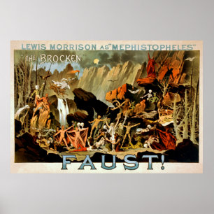 Faust 1887 - Theaterposter Poster