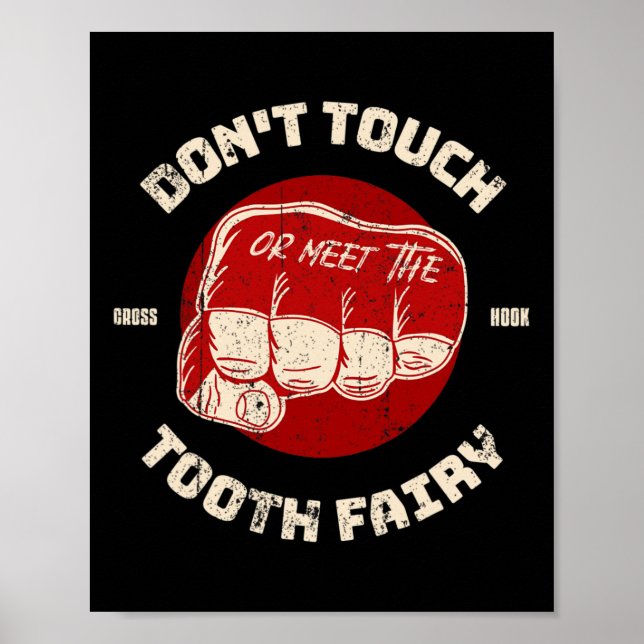 Faust Boxen Kickboxen Freikampf MMA Martial A Poster (Vorne)