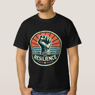 Faust der Widerstandskraft: Vintager Power T-Shirt