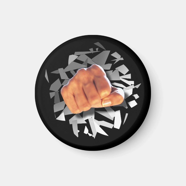Faust durchstechen! magnet (Vorne)