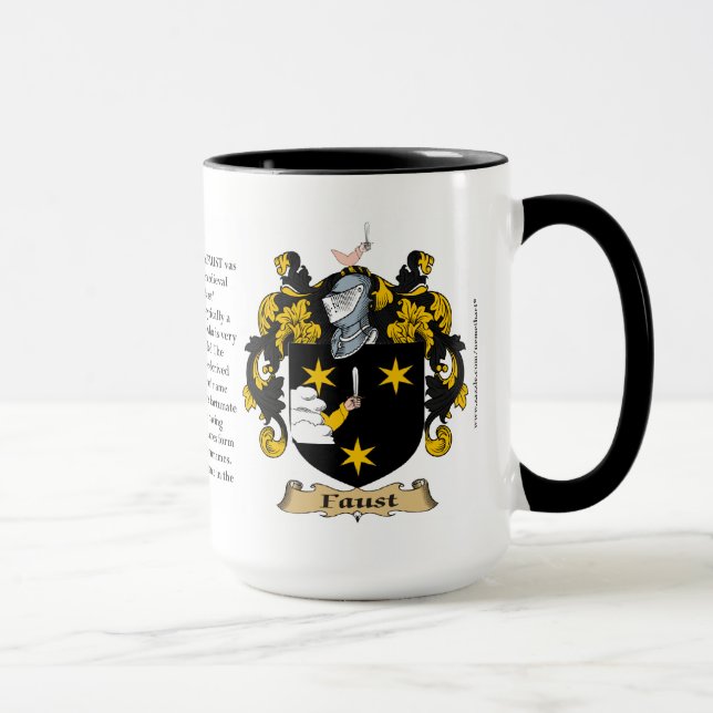 Faust-Familien-Wappen Tasse (Rechts)