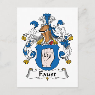Faust Familienwappen Postkarte