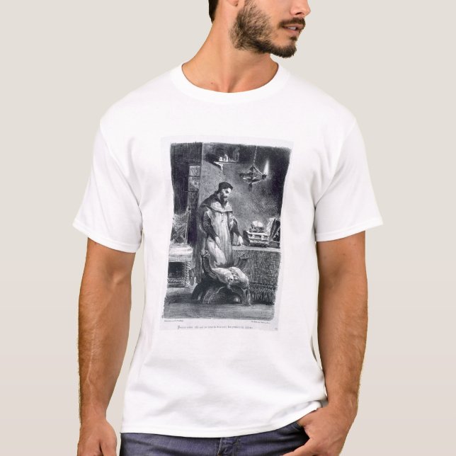 Faust in seiner Studie, von Goethes Faust, 1828, T-Shirt (Vorderseite)