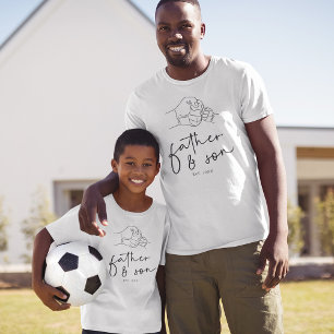 Faust Pump Vater und Sohn Dad T-Shirt