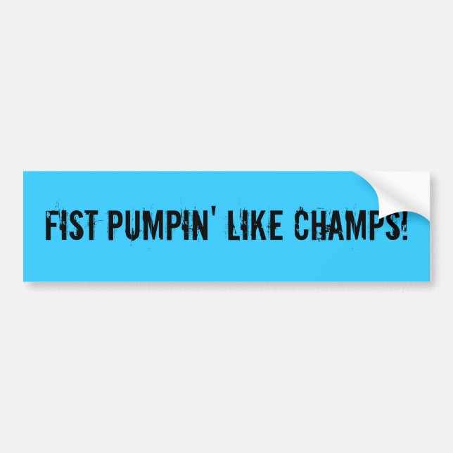 FAUST PUMPIN MÖGEN CHAMPIONS! AUTOAUFKLEBER (Vorne)