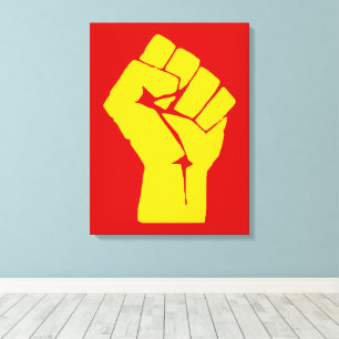 Faust, Rebell, Aufruhr, Widerstand, Kommunistische Leinwanddruck