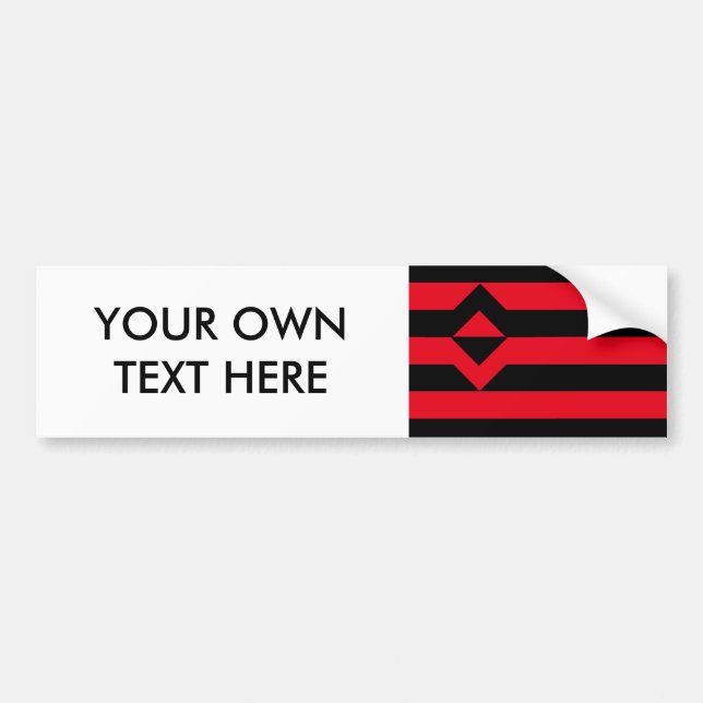 FAUST-STOLZ-FLAGGE AUTOAUFKLEBER (Vorne)