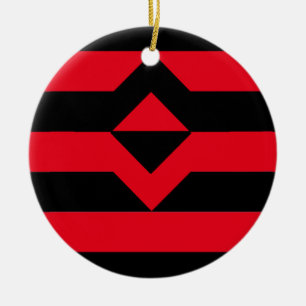 Faust Stolz Flagge Keramik Ornament
