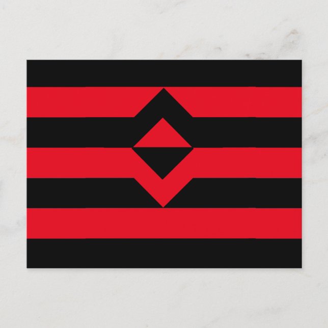 Faust Stolz Flagge Postkarte (Vorderseite)