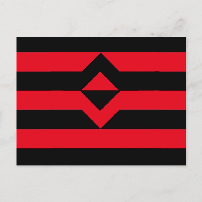 Faust Stolz Flagge Postkarte (Vorderseite)