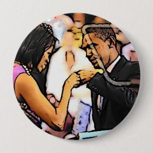 Faust-Stoß-Knopf Button