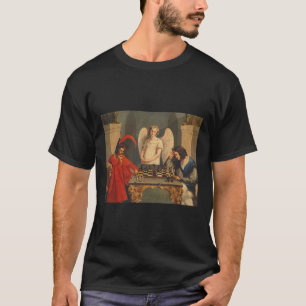 Faust und Mephistophelen Schachspielen T-Shirt