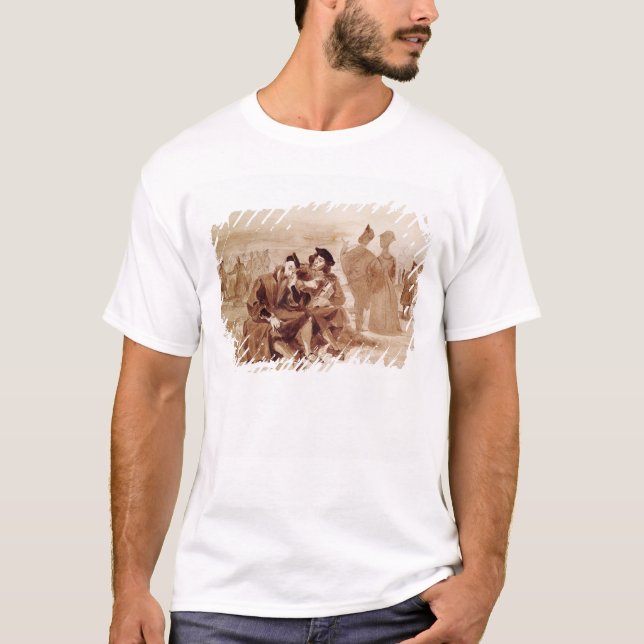 Faust und Wagner im Gespräch herein T-Shirt (Vorderseite)