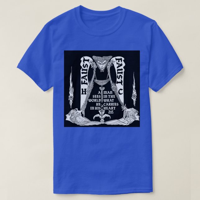 Faust von Goethe T-Shirt (Design vorne)