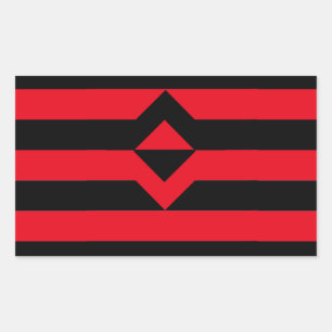 Faustdruckmarkierung Rechteckiger Aufkleber