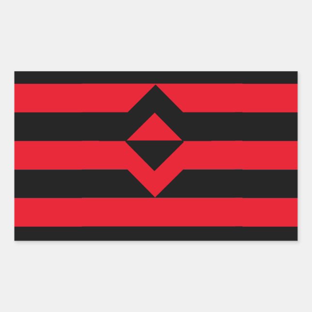 Faustdruckmarkierung Rechteckiger Aufkleber (Vorderseite)