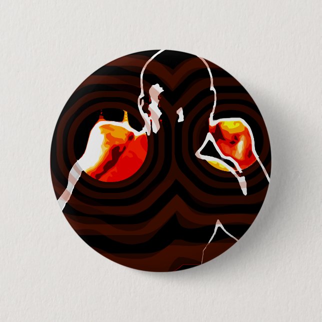 Fäuste des Feuers Button (Vorderseite)