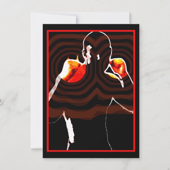 Fäuste des Feuerverpackens Einladung (Vorderseite)