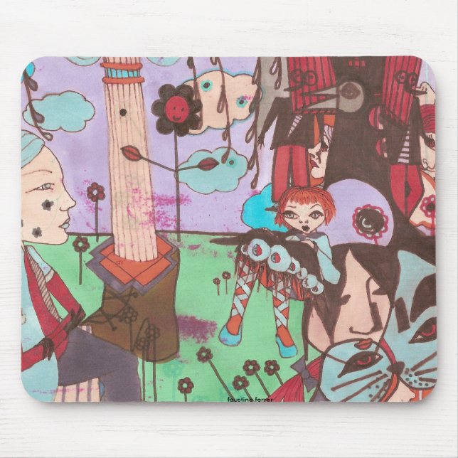 faustine surrealistisches mousepad (Vorne)