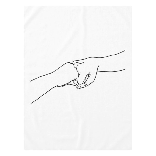 Fauststifte, Hochglanzfieber und Jazz-Hände Tischdecke (Vorderseite)