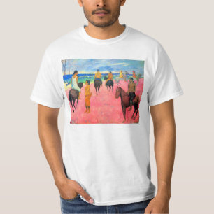 Fauvist, das Gauguin Pferdekunstreiter auf Strand T-Shirt