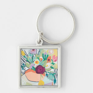 Fauvist Floral II Schlüsselanhänger