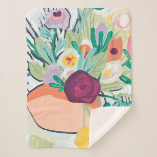 Fauvist Floral II Sherpadecke