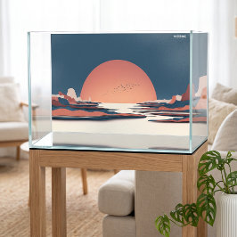 Fauvist Horizon Terrakotta-Sonne WB Clear 2420 Tan Fensteraufkleber