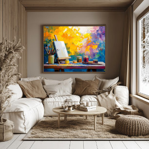 Fauvistisches Atelier-Kunstposter - Kreativ  Poster