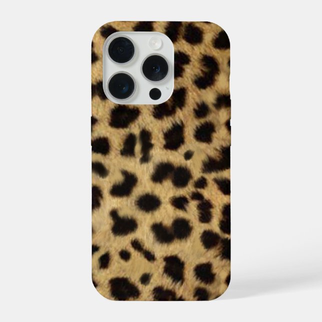 Faux Cheetah Skin iPhone Hülle (Rückseite)