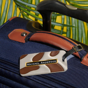 Faux-Cow-Leder Moderne Luxus Elegante Kollektion Gepäckanhänger
