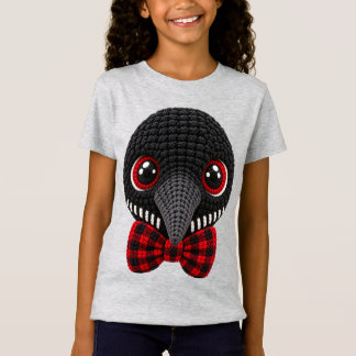 Faux-Crochet-Garn Gemeiner Seetaucher Coquette-Sch T-Shirt