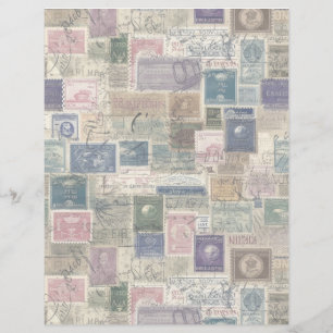 Faux-Fantasie-Poststempel-Collage 4
