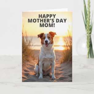Faux Foil Happy Dog Karte