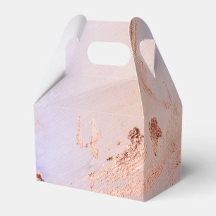 Faux-Folie Roségold- und Serenity-Farbttextur Geschenkschachtel