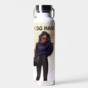 Faux Glitter Salon Haar Pink Gold Wasserflasche Trinkflasche