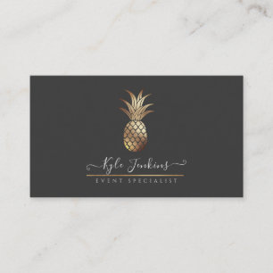 FAUX-GOLD-ANANAS DIY-HINTERGRUND VISITENKARTE