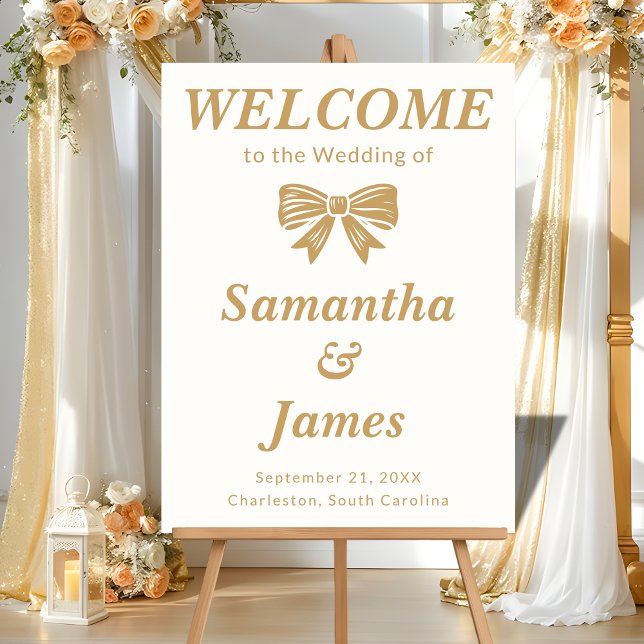 Faux Gold Luxe Welcome for Formal Venues Acrylschild (Von Creator hochgeladen)