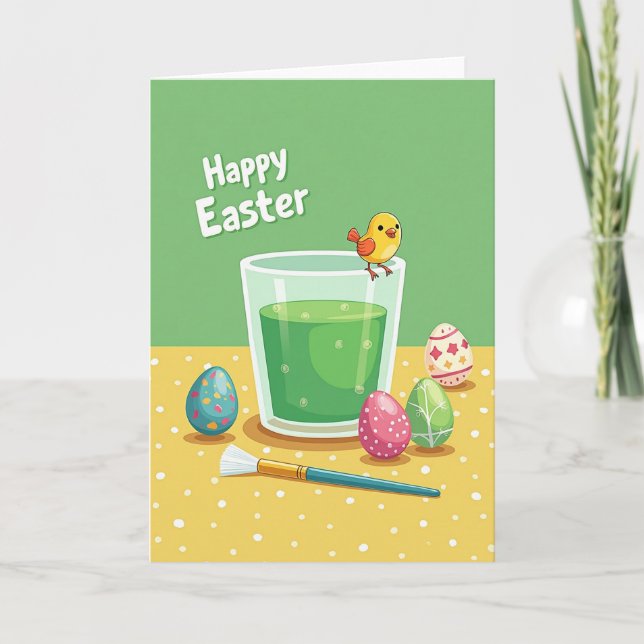 Faux Gold Springtime Card Karte (Vorderseite)