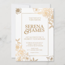 Faux Gold vergoldete Boho Vintage Blumenhochzeit