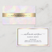 Faux-Holografisch und Gold Elegante Schönheit Girl