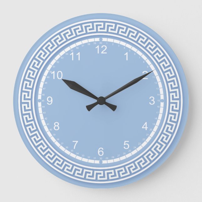 Faux Jasperware Große Wanduhr (Vorderseite)