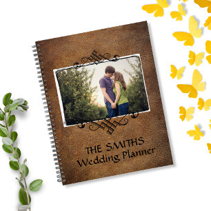 Faux-Leder-Hochzeitsfoto Planer