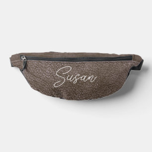 Faux-Leder-Mocha-Struktur  Bauchtasche