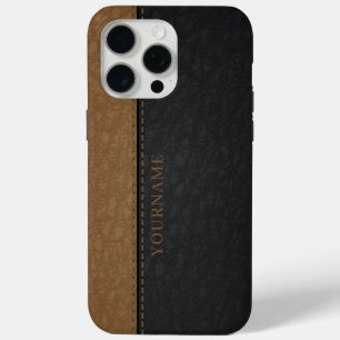 Faux-Leder-Stiche Case-Mate iPhone Hülle