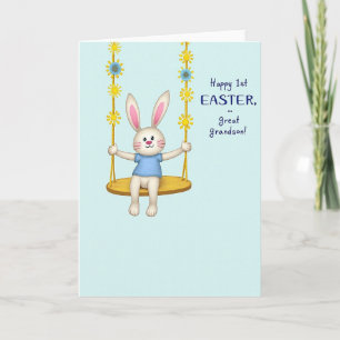 Faux Leinen Ostern Grußkarte Karte